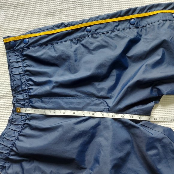 Polo Jeans Co. Ralph Lauren Windbreaker Short Pant Medium Blue Side Snap Button - Picture 10 of 11